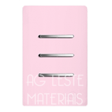 Conjunto Interruptor Triplo Simples 4x2 - Novara Especiais Petala